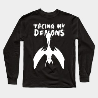 'Facing My Demons' PTSD Mental Health Shirt Long Sleeve T-Shirt